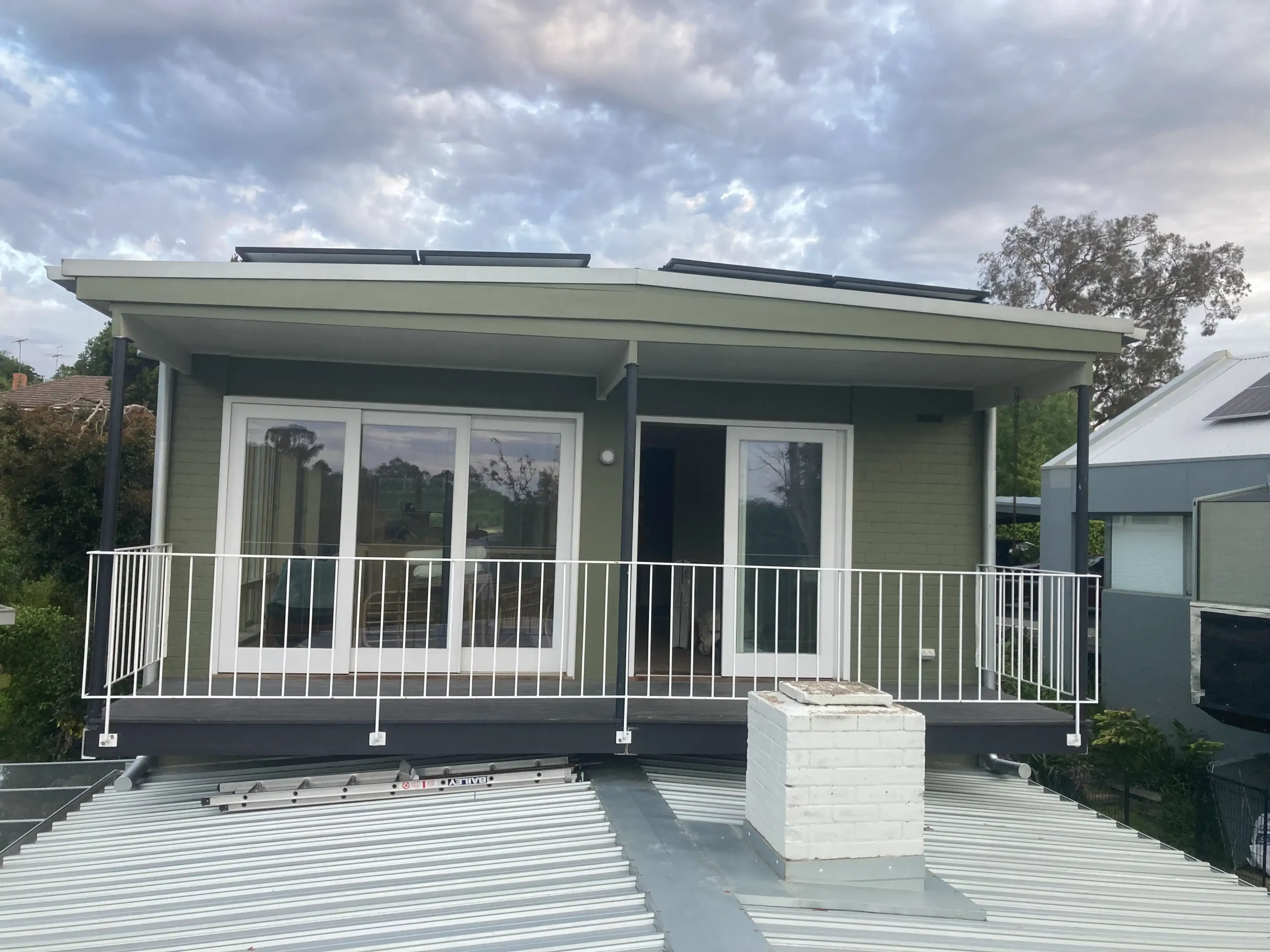 Exterior decking and basement project in a Kew